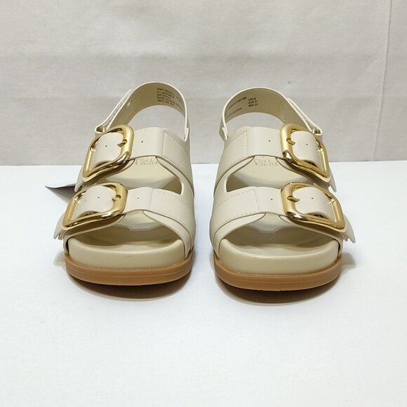 Time And Tru Dad Buckle Slingback Sandal Size 6 Bone Color Adjustable Strap NWT - Picture 5 of 9